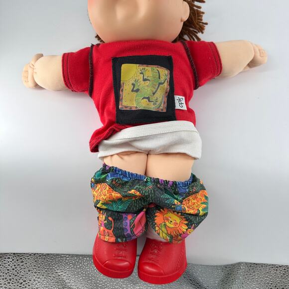 1995 Cabbage Patch Kids Boy Doll Mattel Reissue 1985 Xavier Roberts Blue Sig - Picture 7 of 12